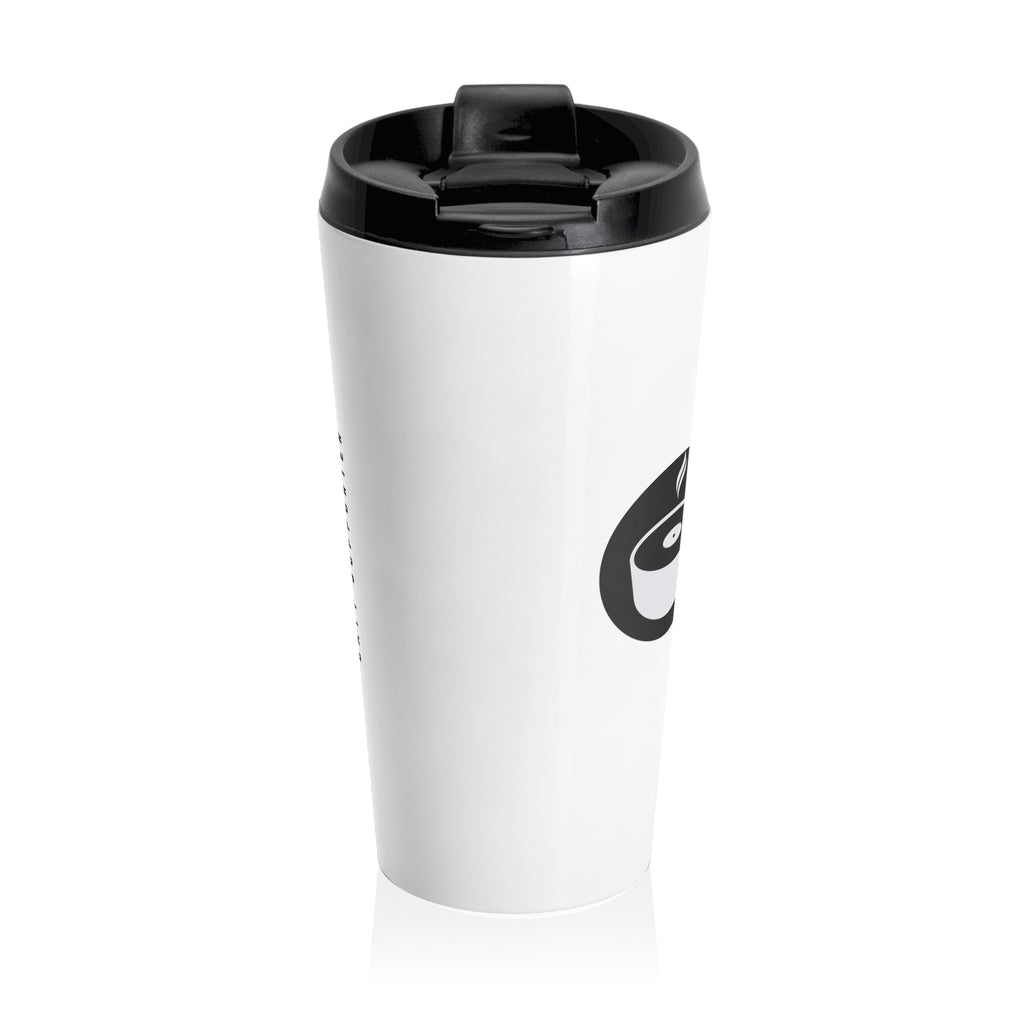 Legendérie Stainless Steel Travel Mug — Vertical Logo Coffee Tumbler