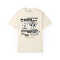 Beans and Beats Graphic T‑Shirt — Retro DJ Boombox & Vinyl Poster Tee