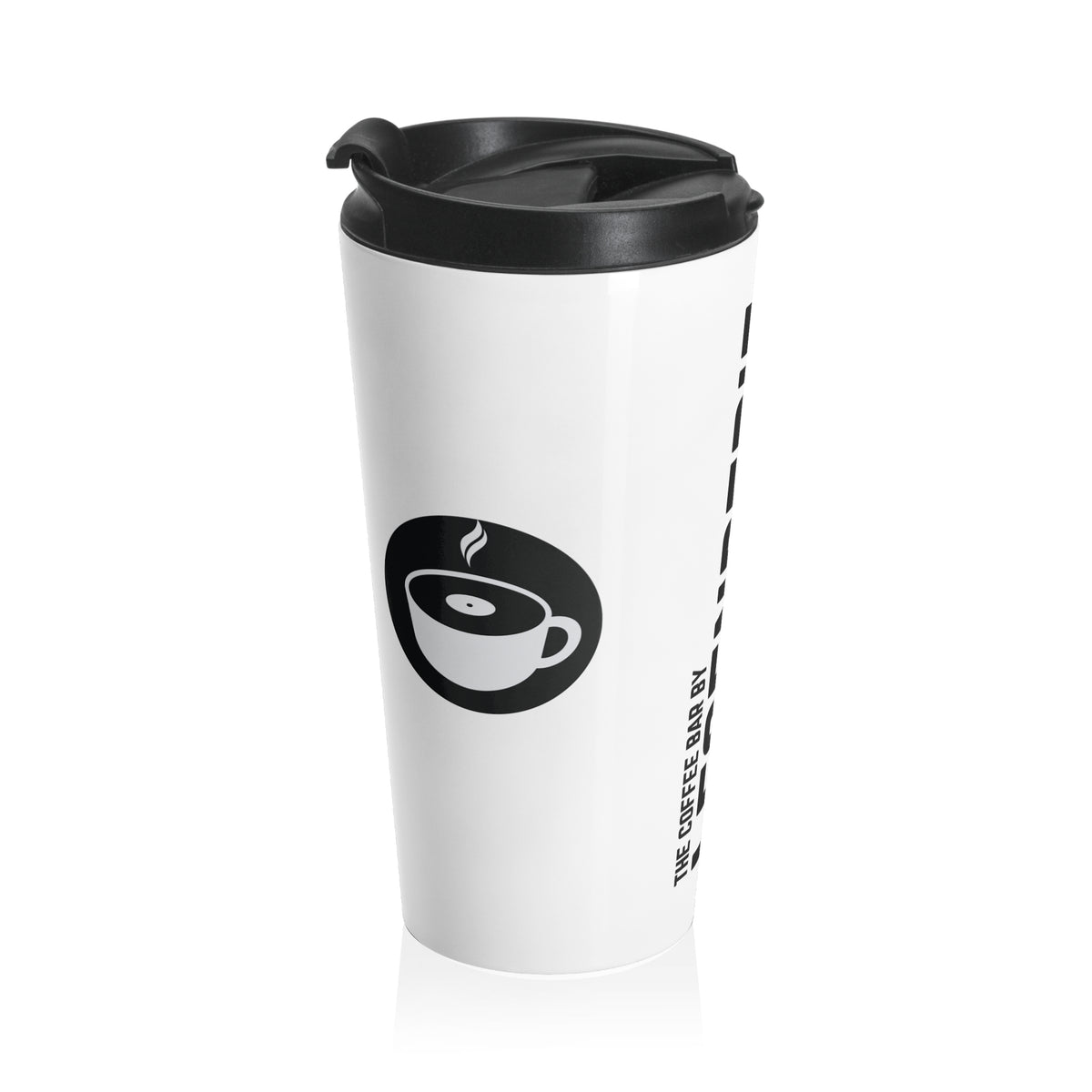 Legendérie Stainless Steel Travel Mug — Vertical Logo Coffee Tumbler