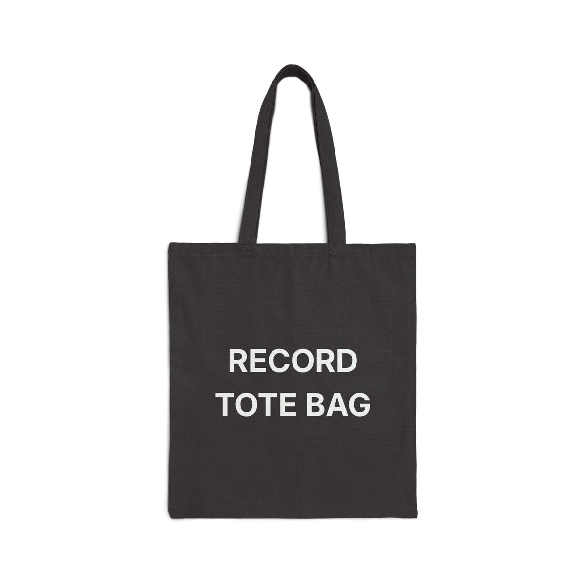 Record Tote Bag — 'The Coffee Bar' Graphic Cotton Canvas Tote Bag